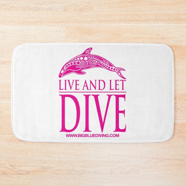 Item preview, Live and Let Dive Logo Pink designed and sold by BigBlueDiving.