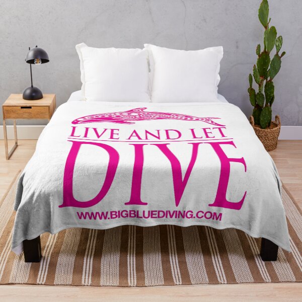 Item preview, Live and Let Dive Logo Pink designed and sold by BigBlueDiving.