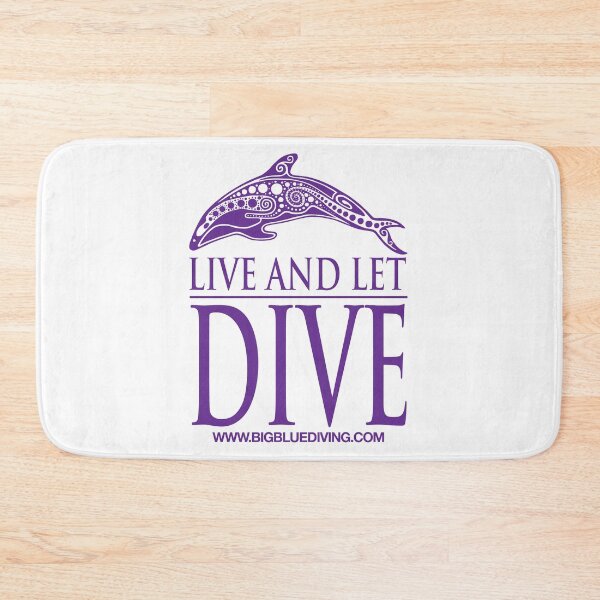 Item preview, Live and Let Dive Logo Purple designed and sold by BigBlueDiving.