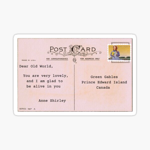 Artikel-Vorschau von Liebe alte Welt Anne von Green Gables, designt und verkauft von chrisevanswife.
