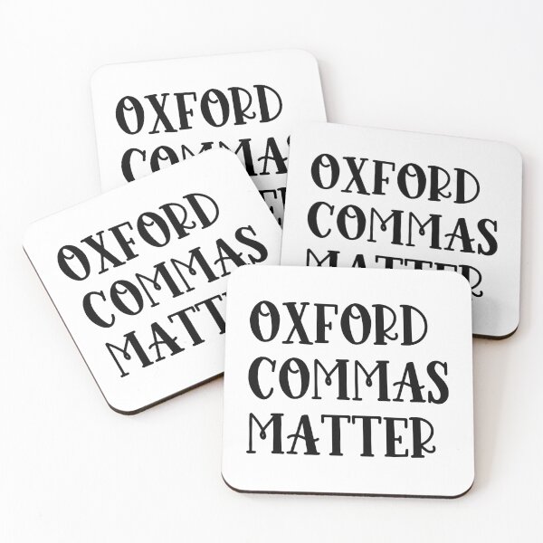 Item preview, Oxford Commas Matter designed and sold by simplybirdsong.