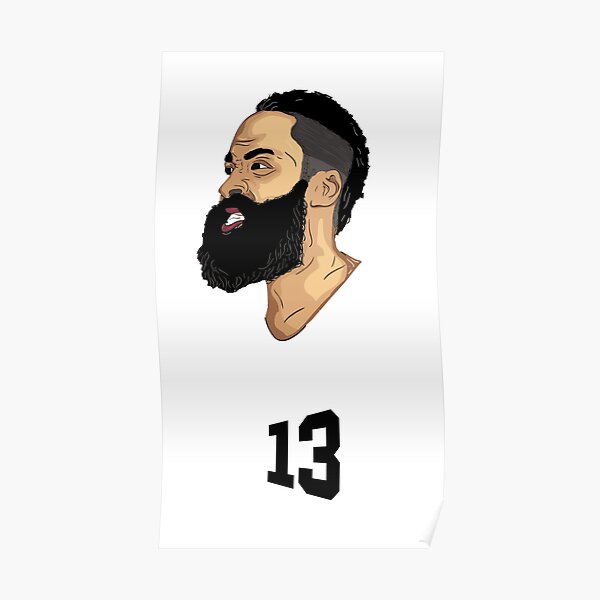 Poster James Harden Redbubble