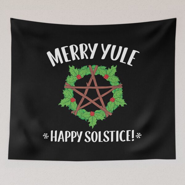 Item preview, Wiccan Merry Yule Winter Solstice print designed and sold by jakehughes2015.