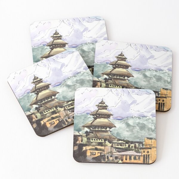 Item preview, Nepal Temple Bhaktapur Kathmandu  designed and sold by TheJoeyStudio.