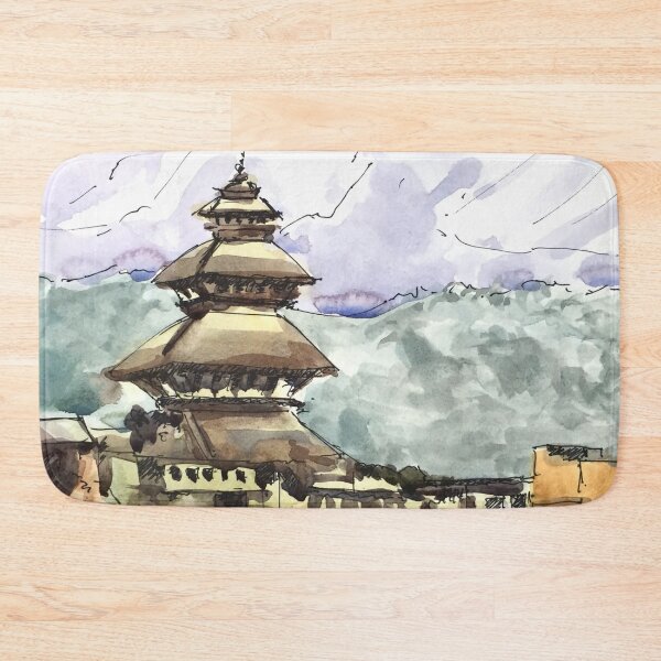 Item preview, Nepal Temple Bhaktapur Kathmandu  designed and sold by TheJoeyStudio.