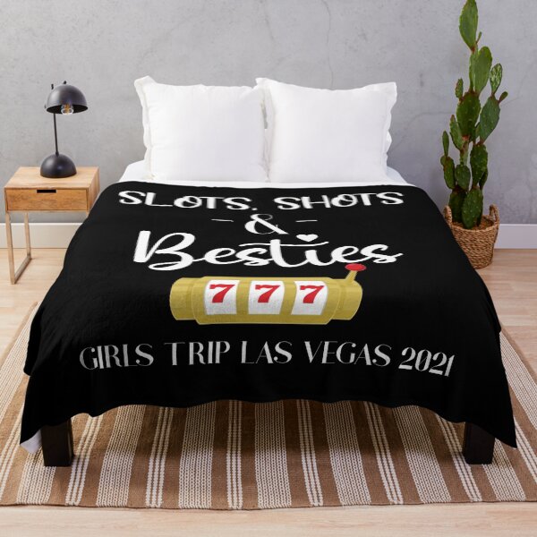 Item preview, Slots Shots Besties Bachelorette Las Vegas 2021 Girls Trip print designed and sold by jakehughes2015.