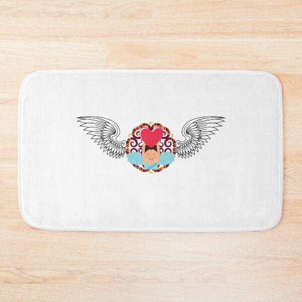 Item preview, Cherub Holding Heart Angelic Wings (Angels) designed and sold by OneCherubim.