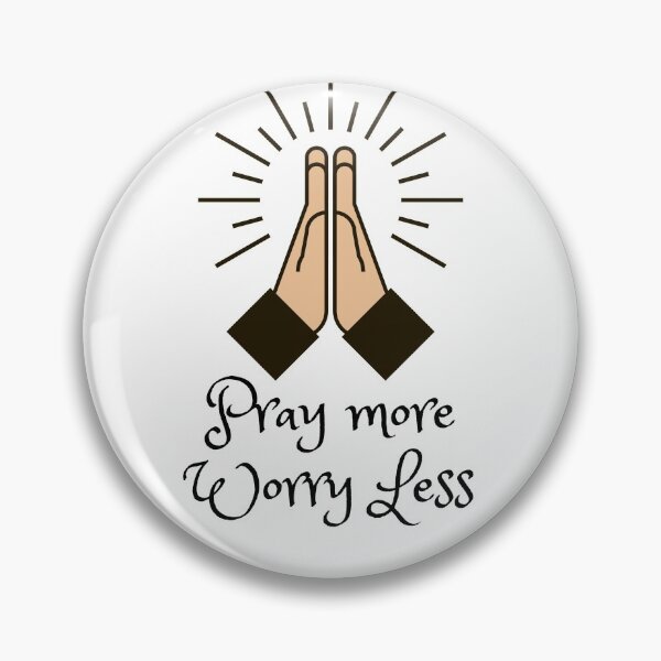 Item preview, Fold Your Hands and Pray More Worry Less (Angels) designed and sold by OneCherubim.