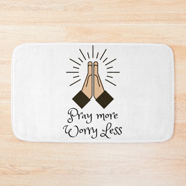 Item preview, Fold Your Hands and Pray More Worry Less (Angels) designed and sold by OneCherubim.
