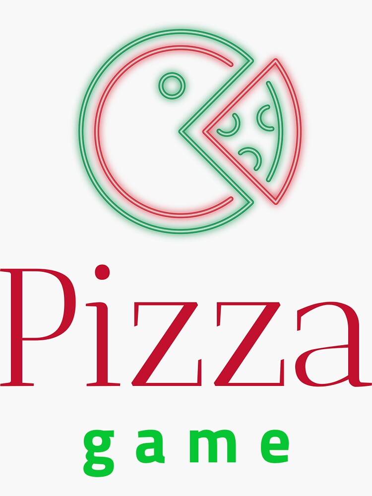 Pizza Game Sticker For Sale By Amvprdesings Redbubble