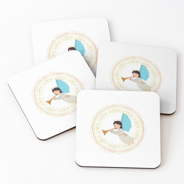 Item preview, Cute Angel Blowing Trumpet Angelic Wings (Angels) designed and sold by OneCherubim.