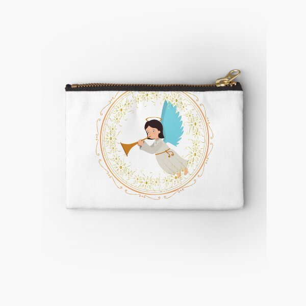 Item preview, Cute Angel Blowing Trumpet Angelic Wings (Angels) designed and sold by OneCherubim.