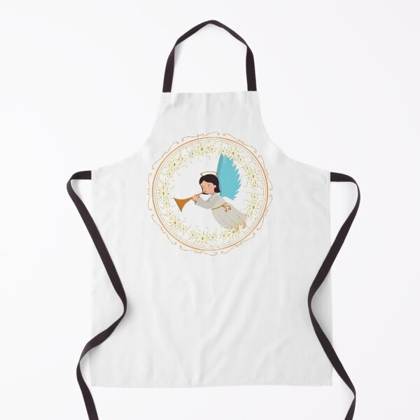 Item preview, Cute Angel Blowing Trumpet Angelic Wings (Angels) designed and sold by OneCherubim.