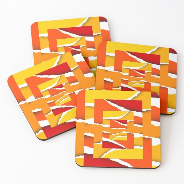 Item preview, Abstract Geometric Orange Art designed and sold by steelskydesigns.