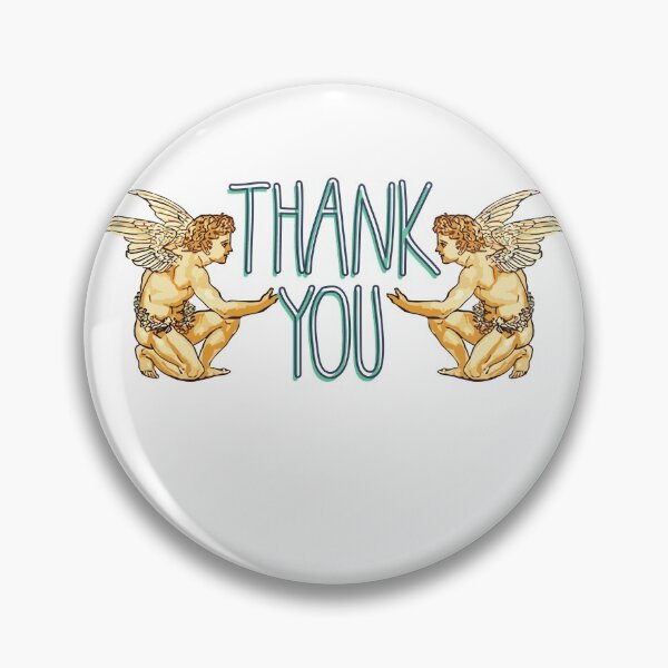 Item preview, Golden Cherub Thank You Angelic Wings (Angels) designed and sold by OneCherubim.