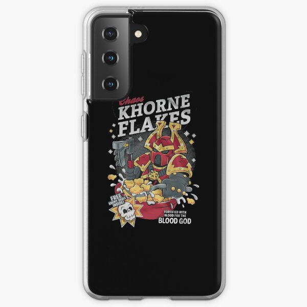 Chaos khorne flakes Fortified with blood for the blood god Samsung Galaxy Soft Case