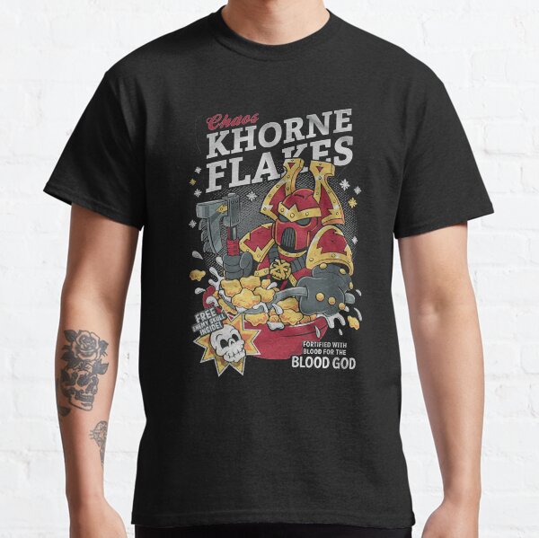 Chaos khorne flakes Fortified with blood for the blood god Classic T-Shirt