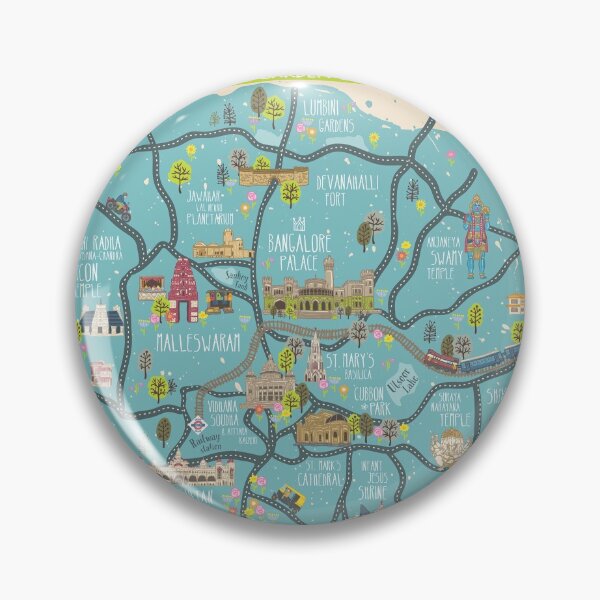 Item preview, Bangalore City Map designed and sold by Impressive Infographics.