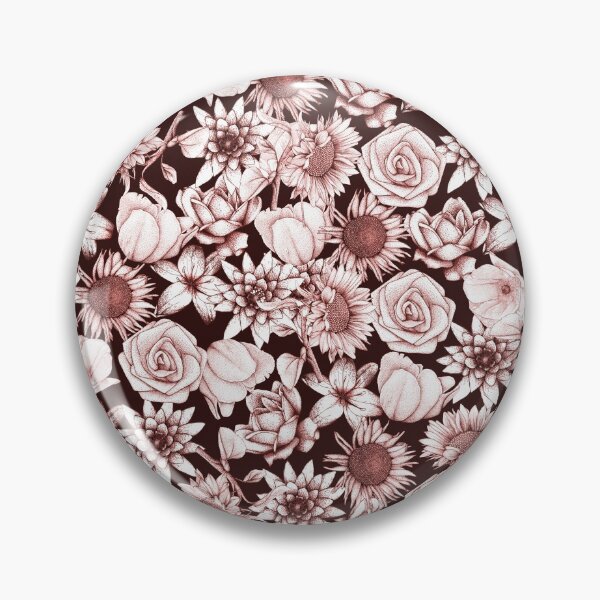 Item preview, Red Micro Floral Print  designed and sold by Flower Magic .