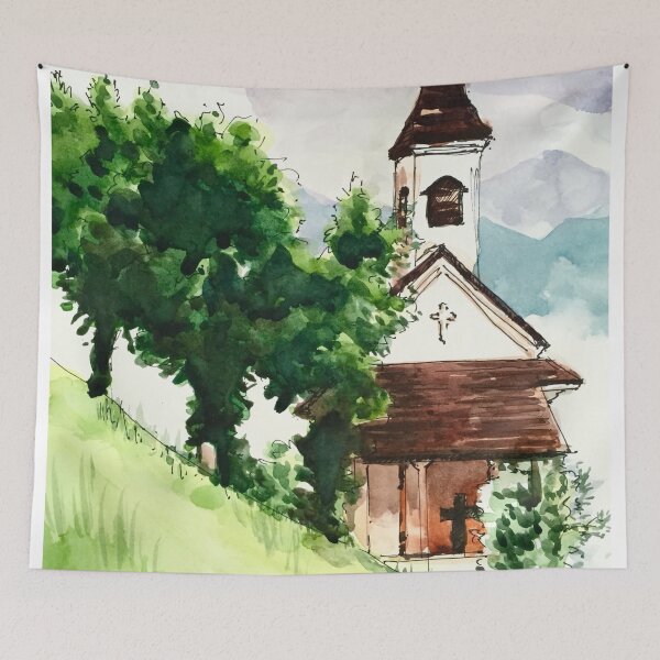Artikelvorschau, Bergkapelle in den österreichischen Alpen entworfen und verkauft von TheJoeyStudio.