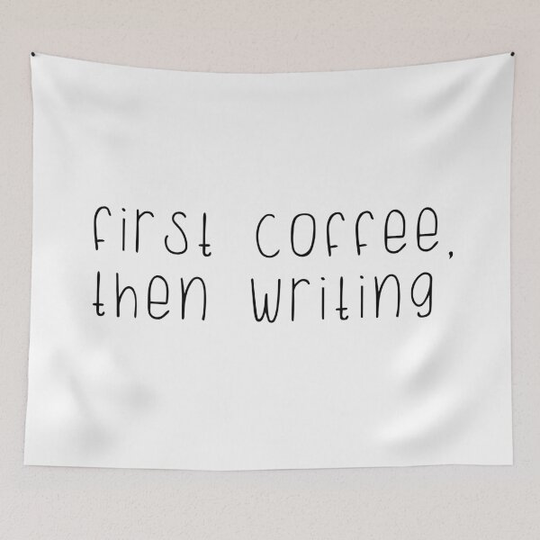 Item preview, First Coffee, Then Writing designed and sold by simplybirdsong.