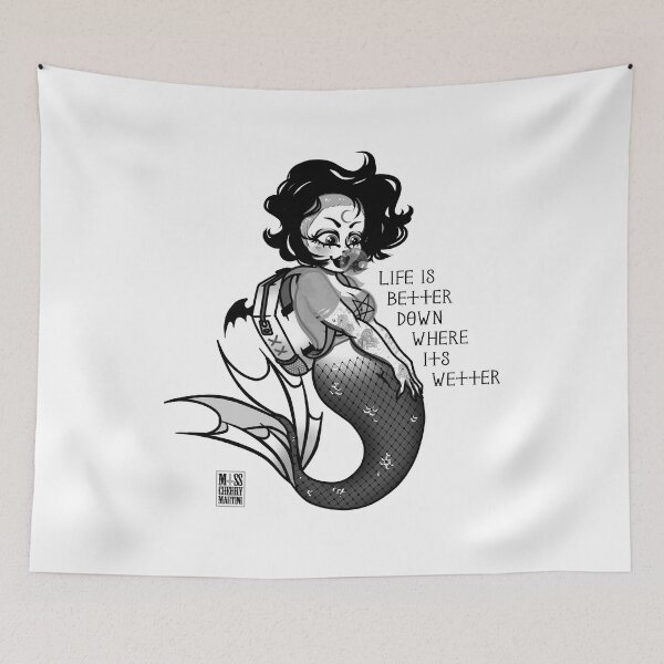 Item preview, Life is Better Down where its Wetter designed and sold by Rose Demon.