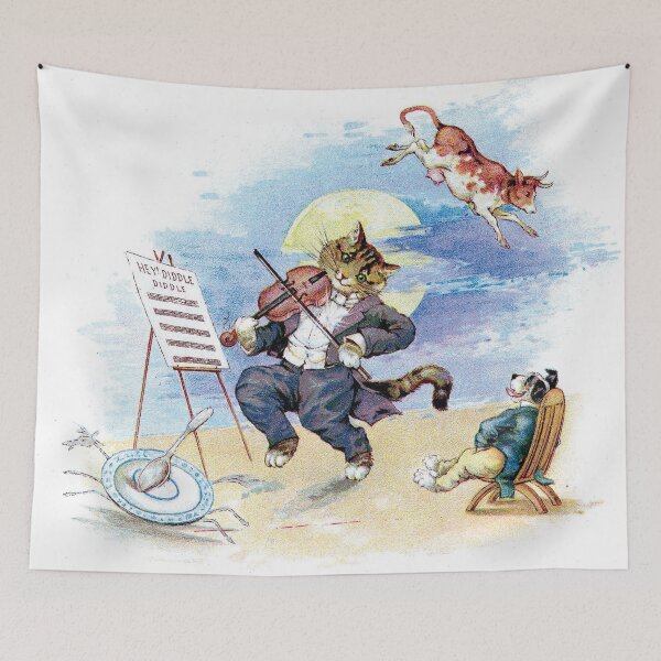 Item preview, Hey Diddle Diddle The Cat And The Fiddle designed and sold by DeeElle.