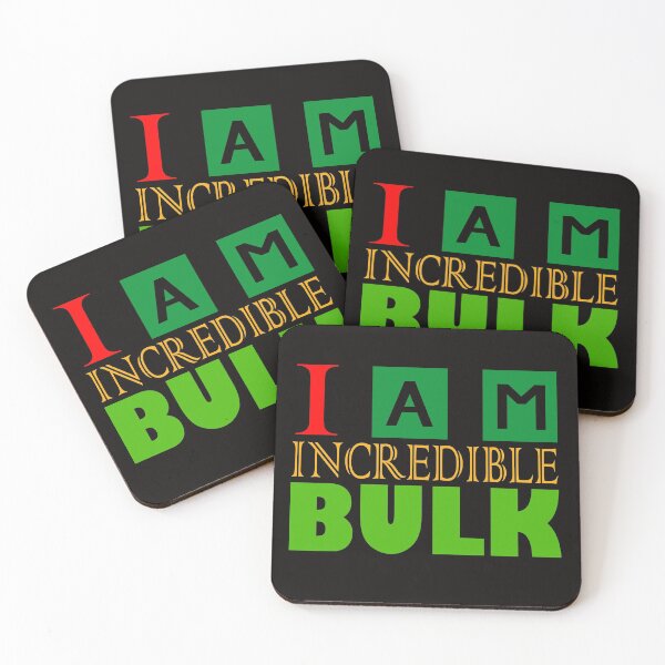 Item preview, I AM INCREDIBLE BULK TYPO designed and sold by Urbo Panda.