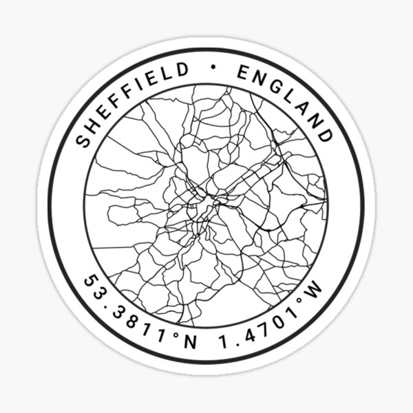 Item preview, Sheffield Map designed and sold by Lotteramoudt.