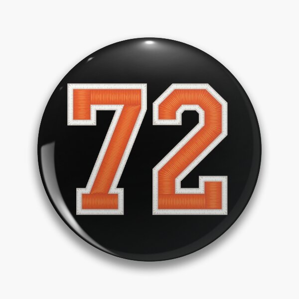Item preview, Sports Number 72 Jersey seventy-two Orange designed and sold by elhefe.