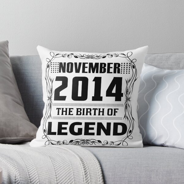 Multicolor 16x16 Born in November 2014 Birthday Year Awesome Legend Since November 2014 7th Birthday 7 Years Throw Pillow Multicolor 16x16 Born in November 2014 Birthday Year Awesome Legend Since November 2014 7th Birthday 7 Years Throw Pillow