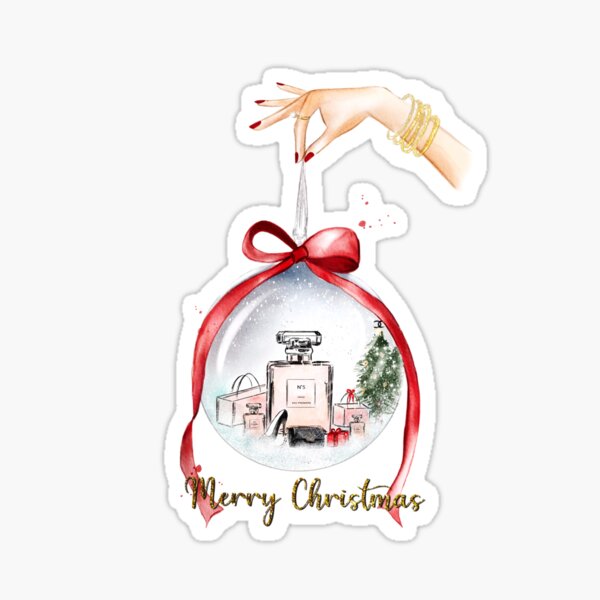 Christmas snow globe of goodies Sticker