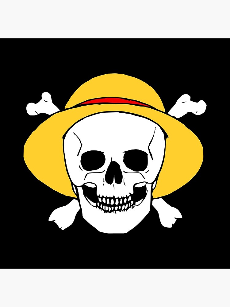 "straw hat jolly roger" Photographic Print by lvndr Redbubble