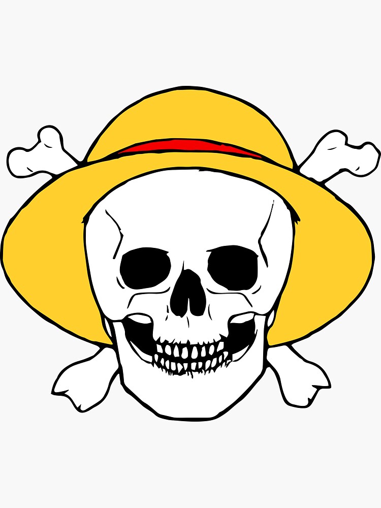 "straw hat jolly roger" Sticker for Sale by lvndr Redbubble