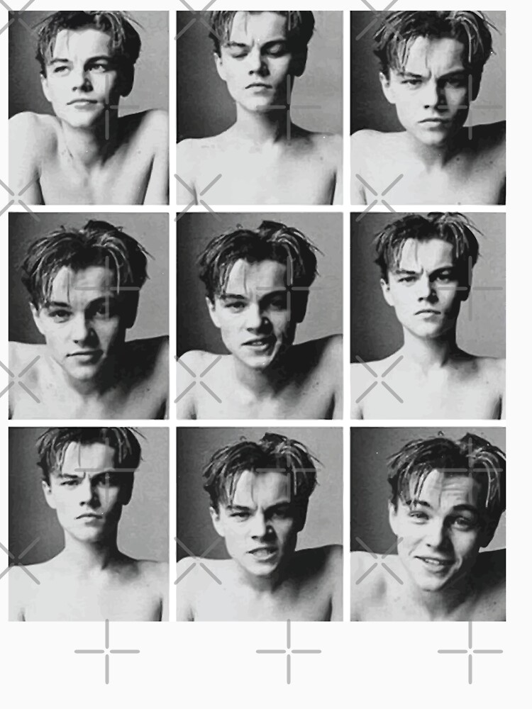 Junge Leonardo Dicaprio Collage T-Shirt