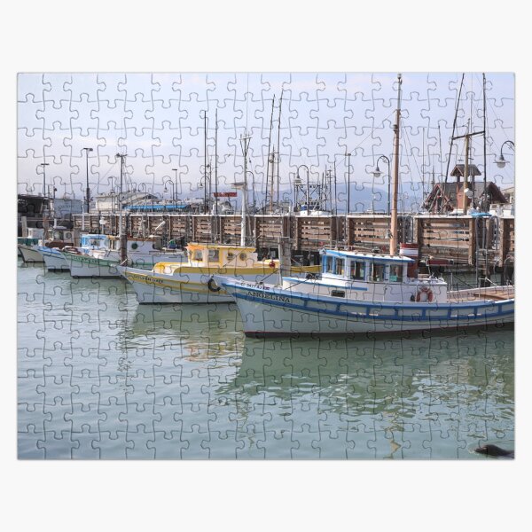 Boat Dock at Fisherman Wharf Jigsaw Puzzle