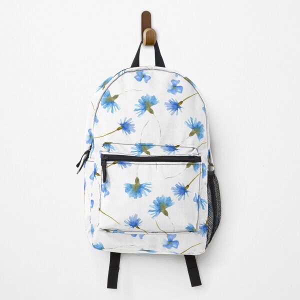 Item preview, Blue Watercolor Flowers Pattern designed and sold by FiveDucklings.