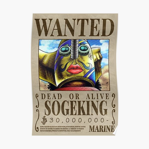 Usopp 1st Wanted Poster Poster By Mrbeast0 Redbubble