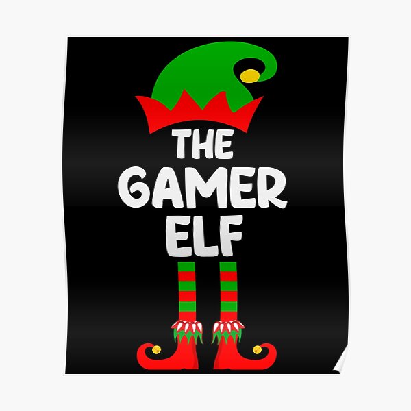 Gamer Christmas Posters Redbubble - gamer girl roblox bloxburg christmas party