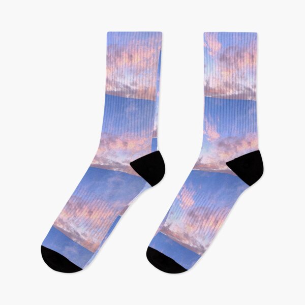 Item preview, Blue and Peach Cloudy Sky designed and sold by EdenLiving.
