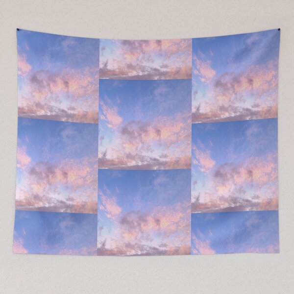 Item preview, Blue and Peach Cloudy Sky designed and sold by EdenLiving.