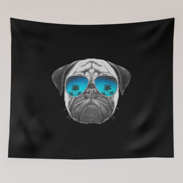 Item preview, Pug Dog with sunglasses designed and sold by KarinAshmore49.