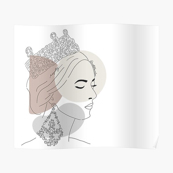 The Line Art Queen Top