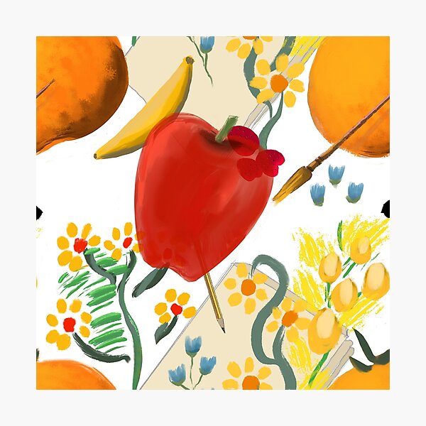 Artikelvorschau, Obst, Blumen und Malerei entworfen und verkauft von LBehrendtDesign.