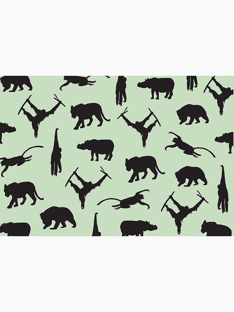 South East Asian Endangered Animal Pattern by orangutanOC