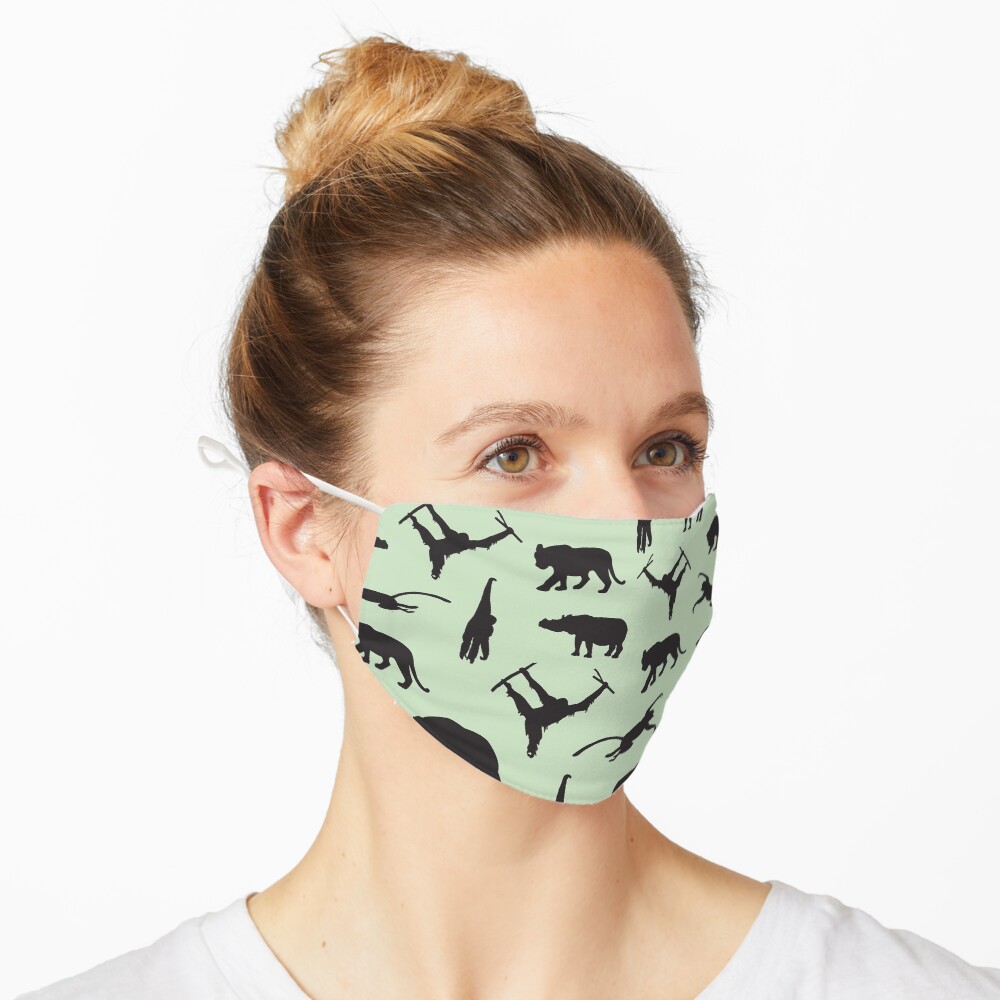South East Asian Endangered Animal Pattern Mask