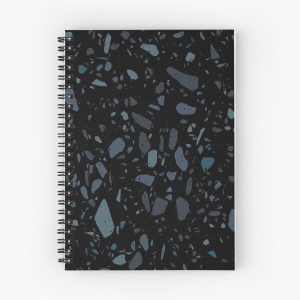 Item preview, Black, Blue and Grey Terrazzo Pattern designed and sold by thesnowwhyte.