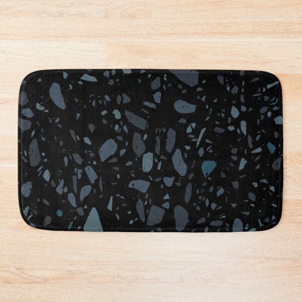 Item preview, Black, Blue and Grey Terrazzo Pattern designed and sold by thesnowwhyte.