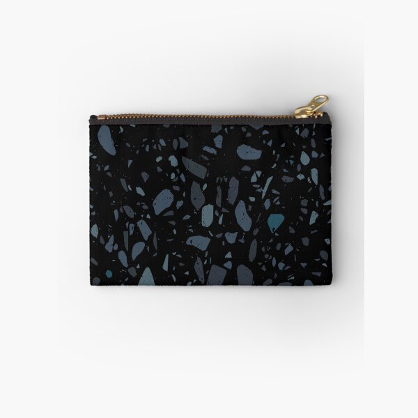 Item preview, Black, Blue and Grey Terrazzo Pattern designed and sold by thesnowwhyte.