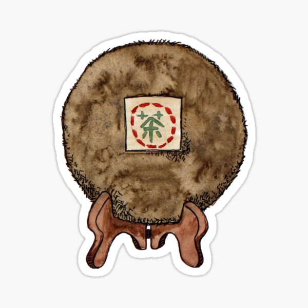 Pu-erh cake sticker Sticker